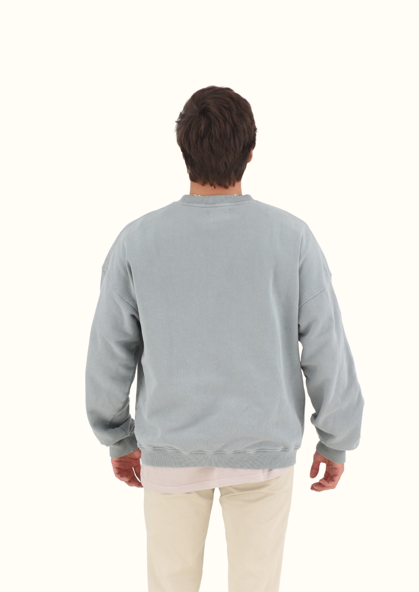 CREWNECK MONTPELLIER OVERSIZE CADET BLUE PALETTE