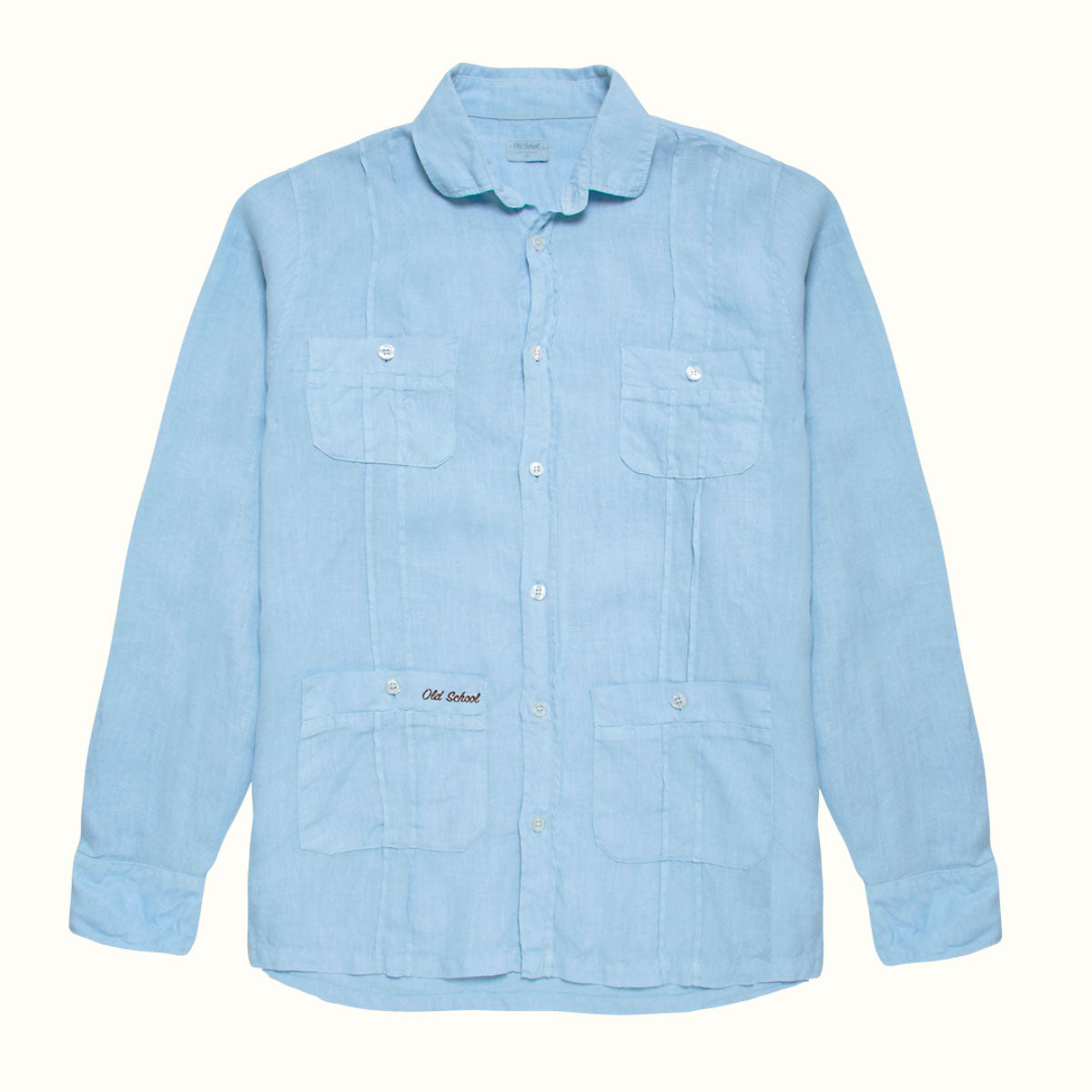 Camisa Guayabera Habana azul