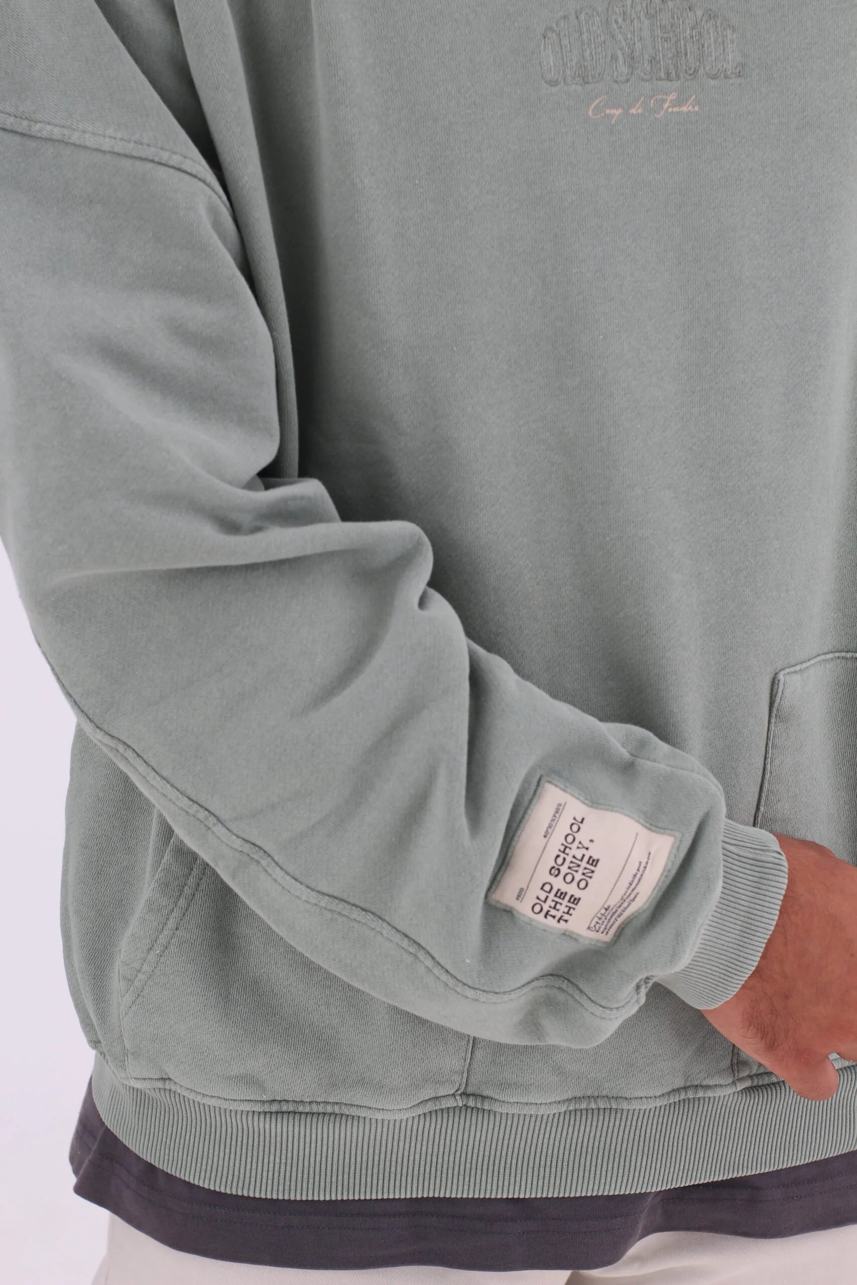 CREWNECK CHARLEVILLE OVERSIZE SAGE GREEN PALETTE