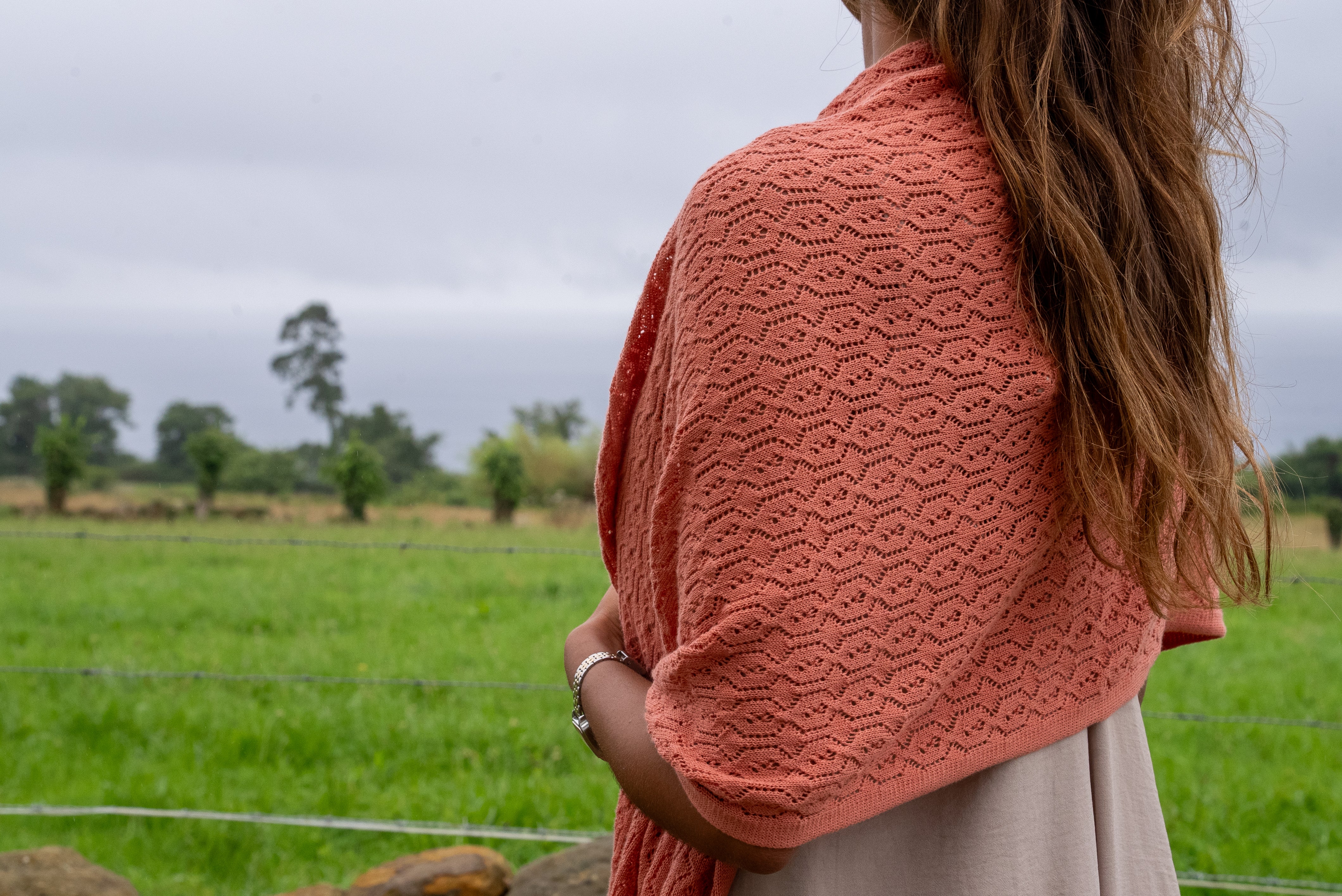 JUNO CORAL SHAWL