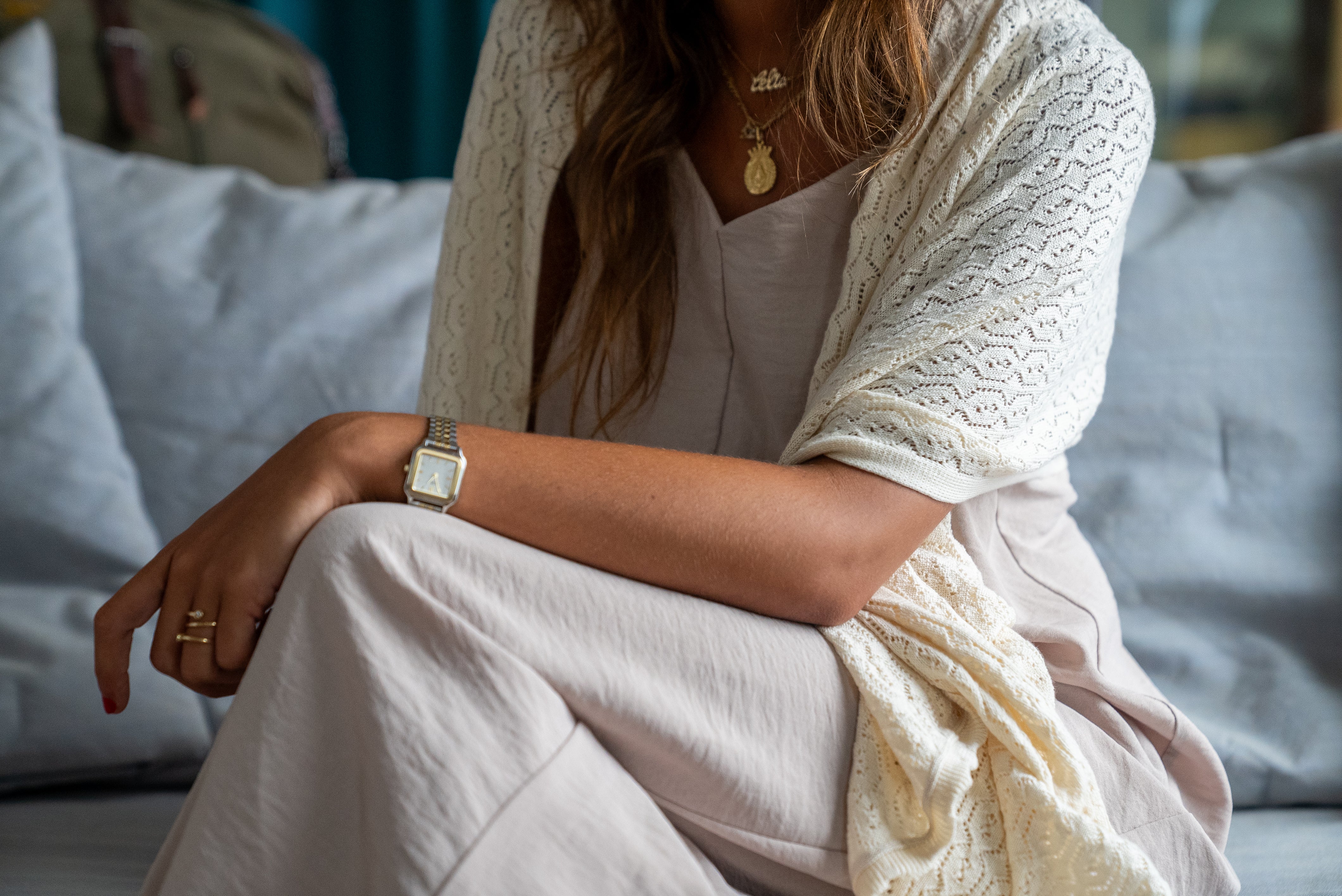 BEIGE VESTA SHAWL