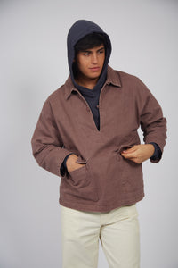 Chaqueta Denim Burdeos