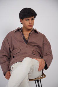Chaqueta Denim Burdeos
