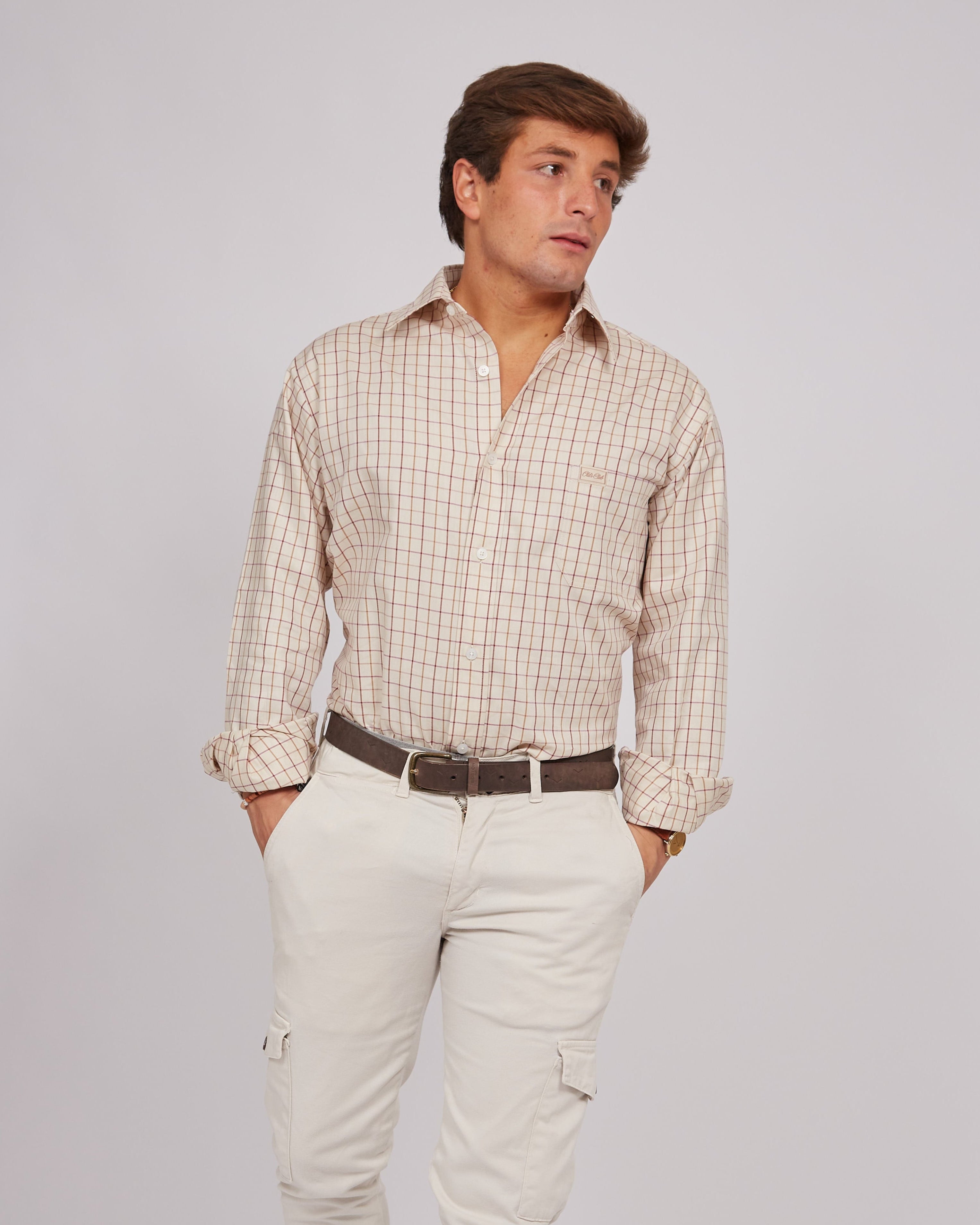 Camisa de Cuadros Oxford Wine