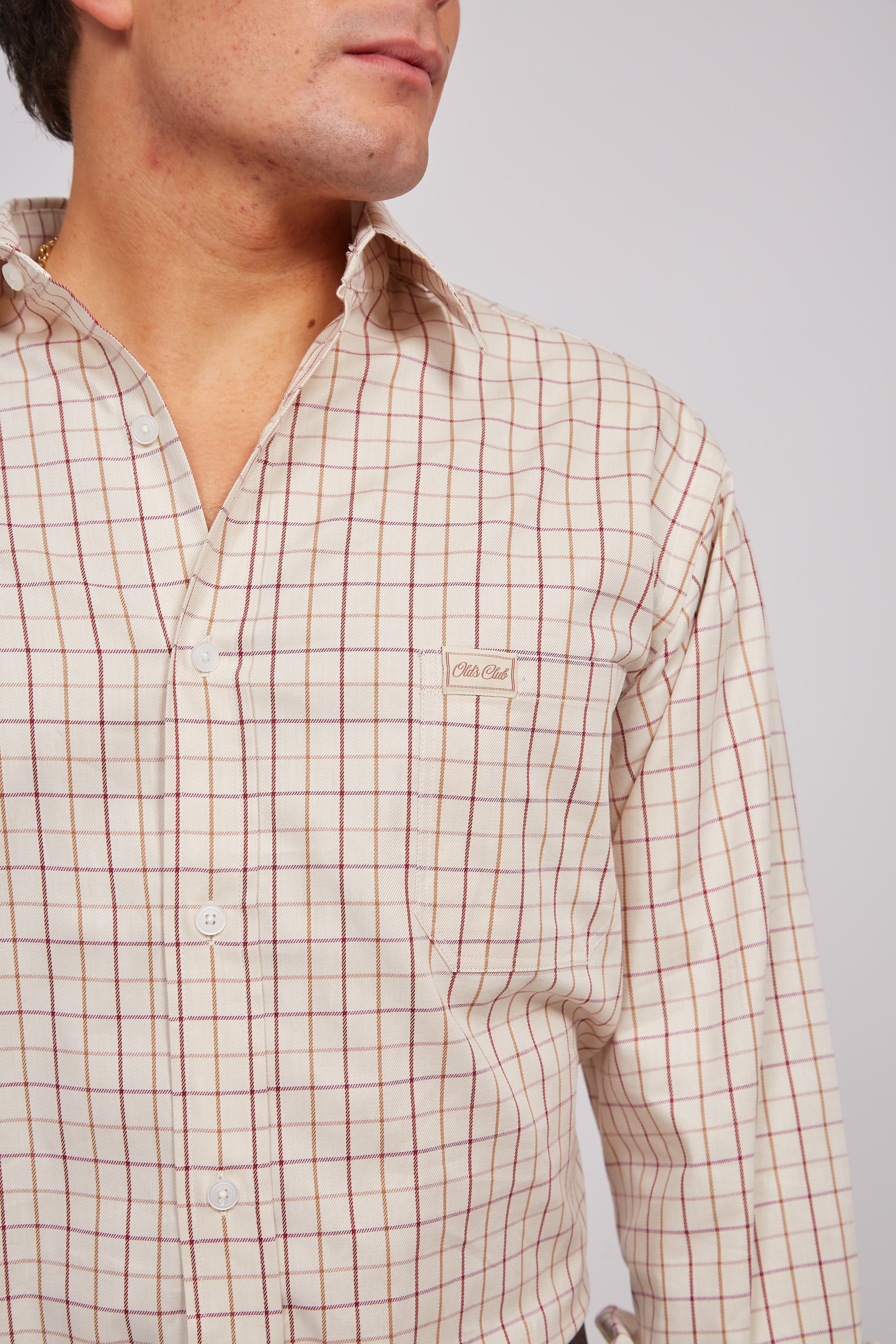 Camisa de Cuadros Oxford Wine