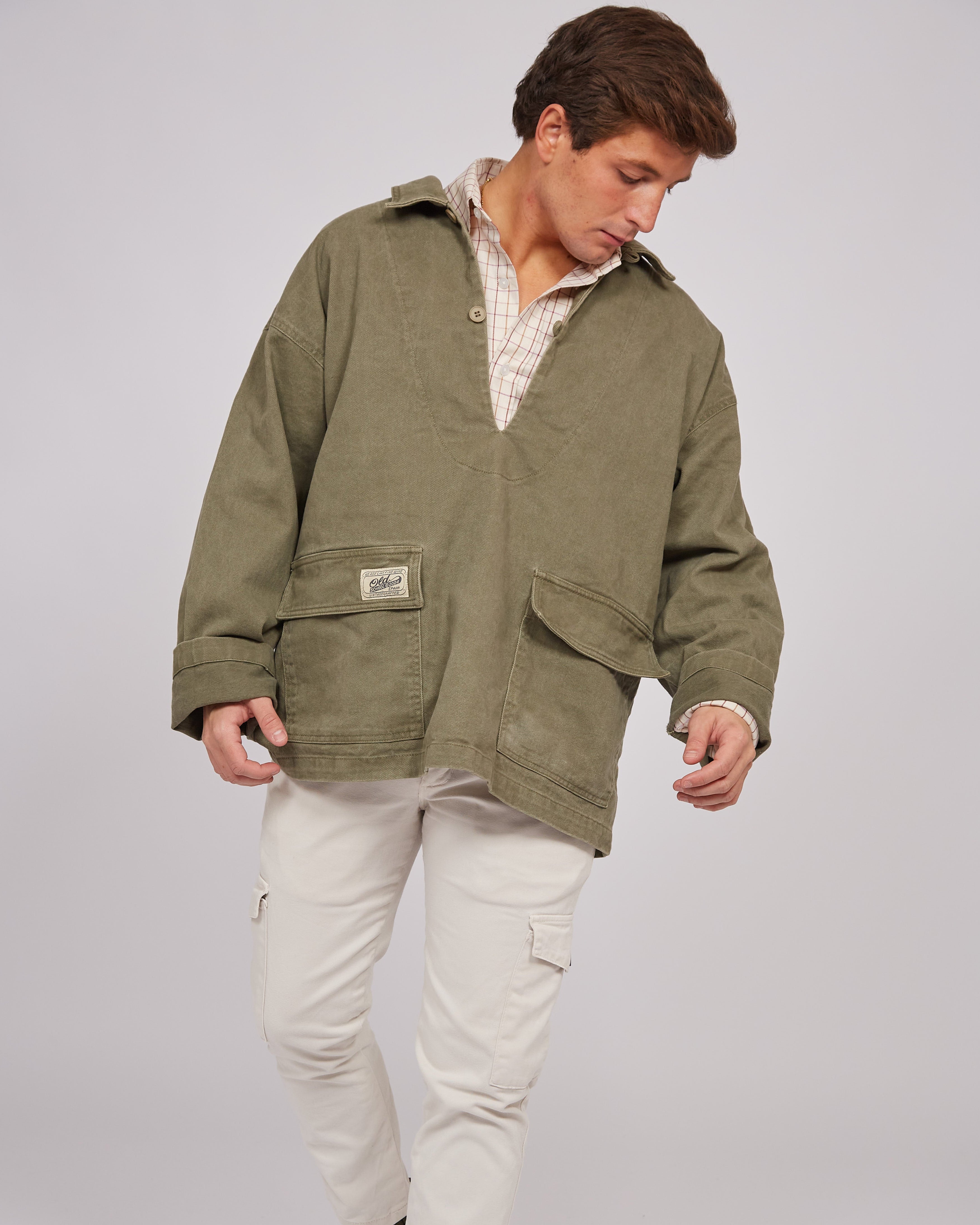 Chaqueta Denim Khaki