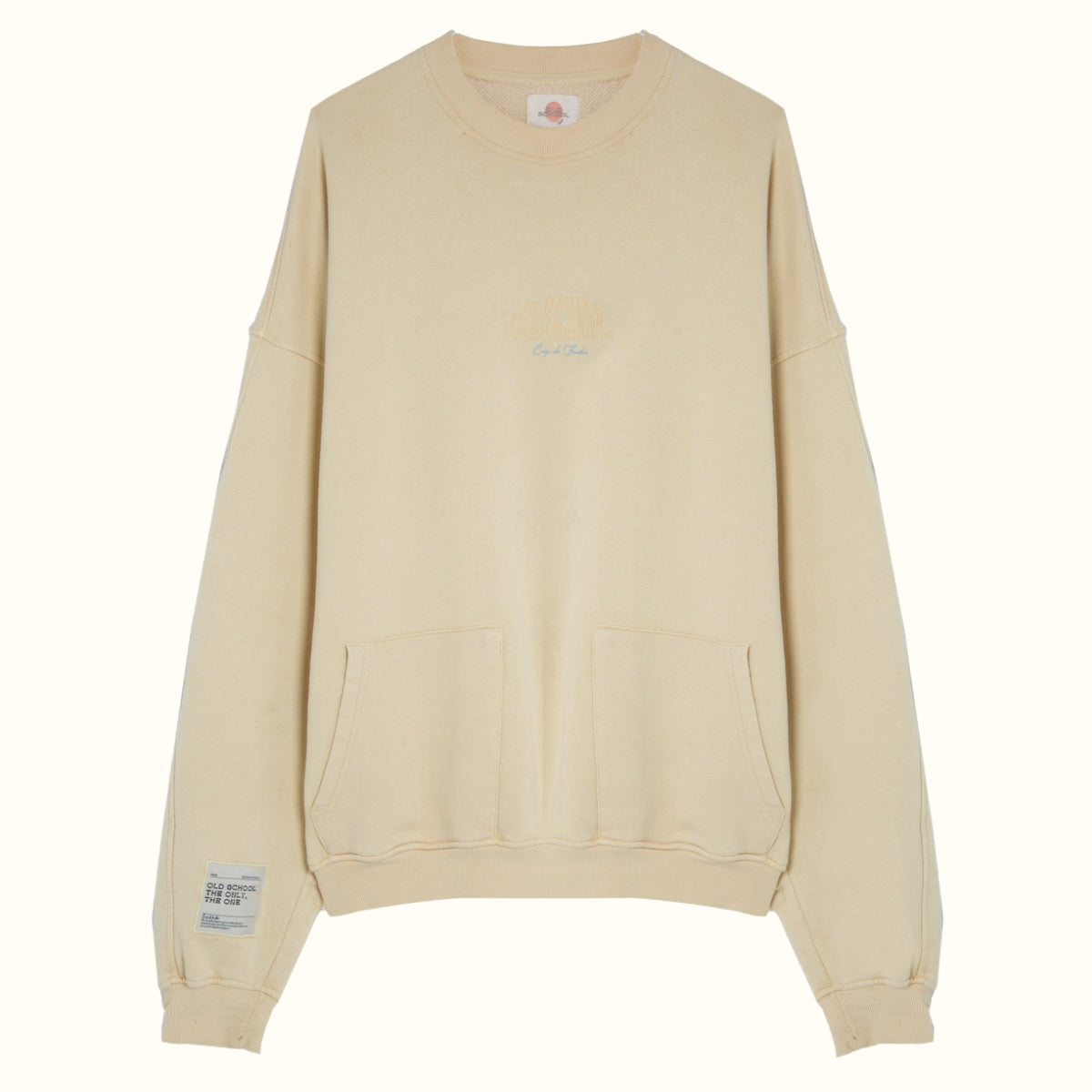 CREWNECK CANNES OVERSIZE CREAM PALETTE