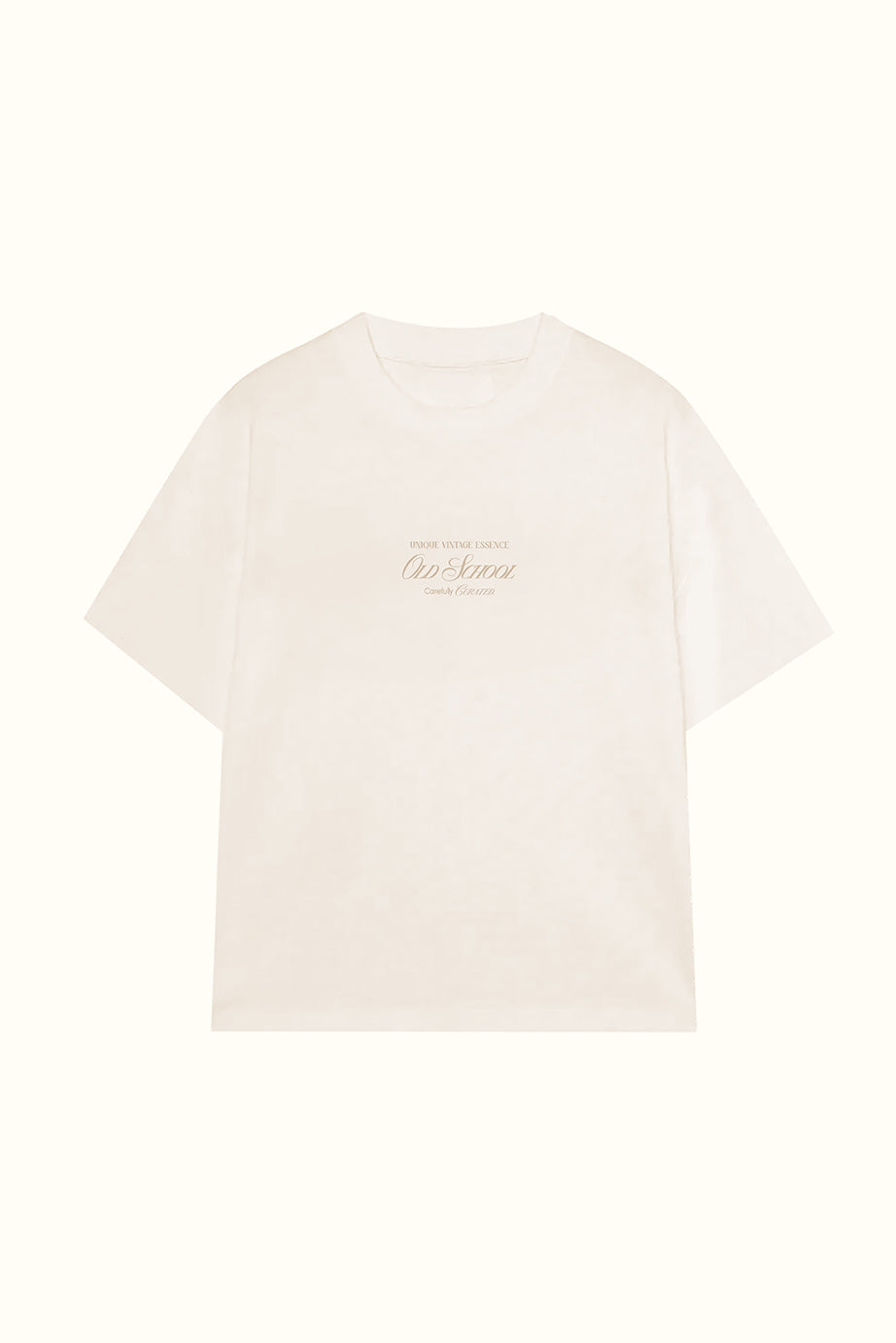 T-shirt beige organisé